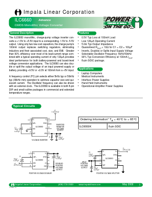ILC6660IK Datasheet PDF Impala Linear Corporation