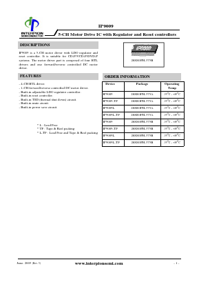 IP9009L Datasheet PDF Interpion semiconductor