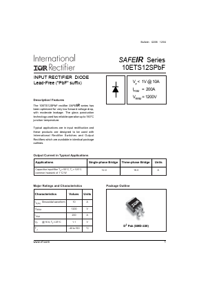 10ETS12SPBF Datasheet PDF Interpoint Corporation Company