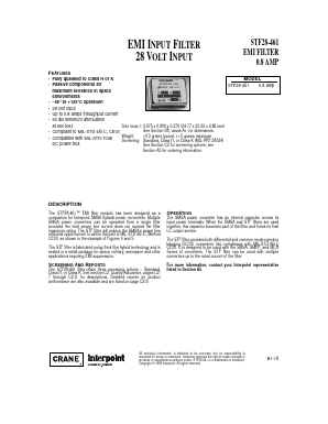 STF28-461 Datasheet PDF Interpoint Corporation Company