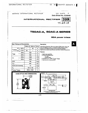 T50AC-A Datasheet PDF International Rectifier