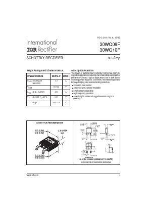 30WQ09F Datasheet PDF International Rectifier