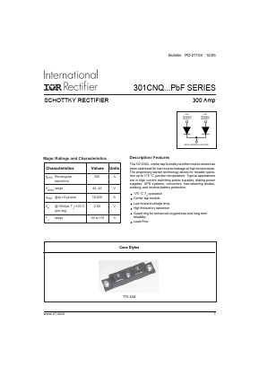 301CNQ040PBF Datasheet PDF International Rectifier