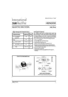 182NQ030 Datasheet PDF International Rectifier