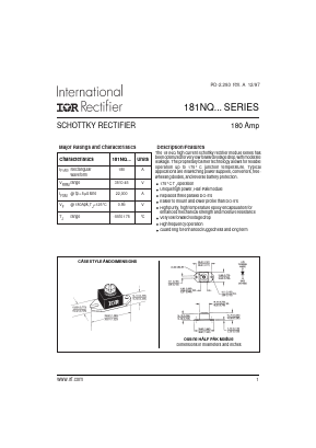 181NQ Datasheet PDF International Rectifier
