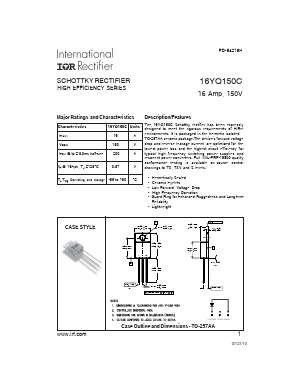 16YQ150C Datasheet PDF International Rectifier