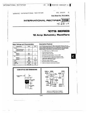 10TQ030 Datasheet PDF International Rectifier