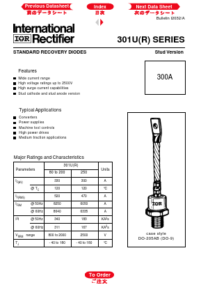 305URA200P2 Datasheet PDF International Rectifier