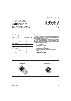 100BGQ045J Datasheet PDF International Rectifier