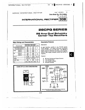 28CPQ060 Datasheet PDF International Rectifier