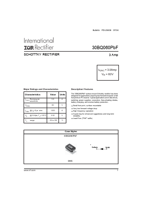 30BQ060PBF Datasheet PDF International Rectifier