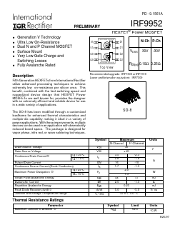 IRF9952TR Datasheet PDF International Rectifier