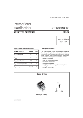 STPS1045BTRRPBF Datasheet PDF International Rectifier