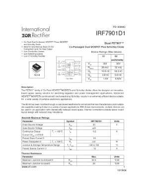 IRF7901D1 Datasheet PDF International Rectifier
