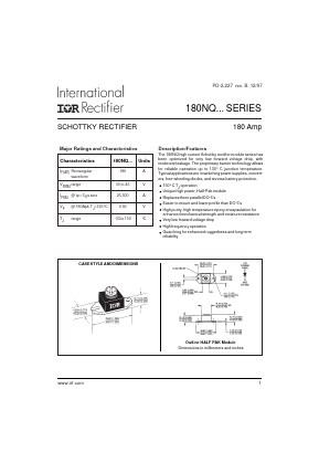 180NQ035 Datasheet PDF International Rectifier