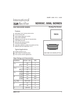SD553C30S50L Datasheet PDF International Rectifier
