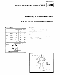 KBPC6 Datasheet PDF International Rectifier