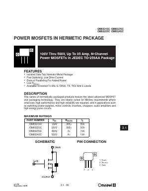 OM6022SC Datasheet PDF International Rectifier