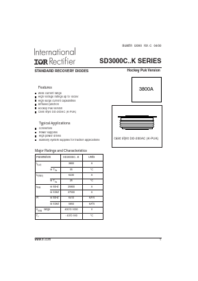SD3000C10K Datasheet PDF International Rectifier