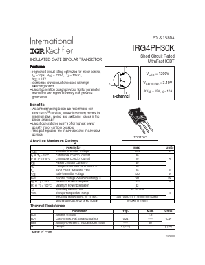 IRG4PH30K Datasheet PDF International Rectifier