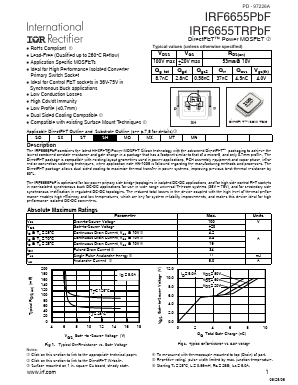 IRF6655TRPBF Datasheet PDF International Rectifier