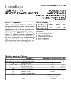JANTX2N6788 Datasheet PDF International Rectifier