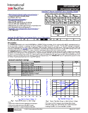 IRF6898MPBF Datasheet PDF International Rectifier