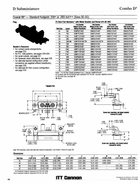 DAML11X1SVA197 Datasheet PDF ITT Cannon 