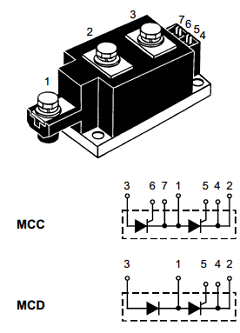 MCC312-14IO1 Datasheet PDF IXYS CORPORATION