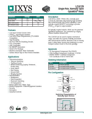 LCA129STR Datasheet PDF IXYS CORPORATION
