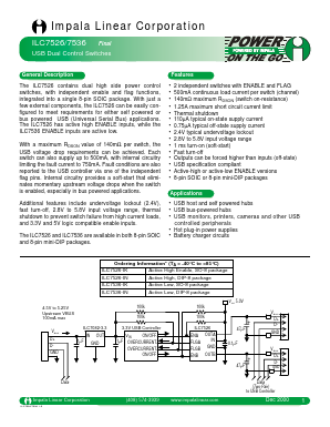 ILC7526-IK Datasheet PDF Impala Linear Corporation