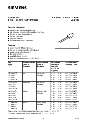 LGB480 Datasheet PDF Infineon Technologies