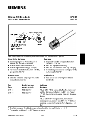 BPX66 Datasheet PDF Infineon Technologies
