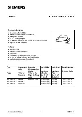 Q62702-P5105 Datasheet PDF Infineon Technologies