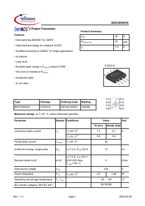 300N3S Datasheet PDF Infineon Technologies