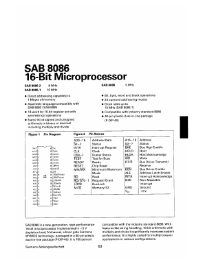 SAB8086 Datasheet PDF Infineon Technologies