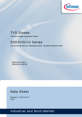 ESD3V3U1U Datasheet PDF Infineon Technologies