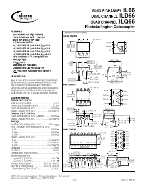 ILQ66-2 Datasheet PDF Infineon Technologies