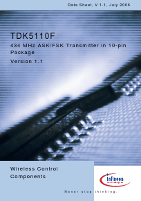 TDK5110F Datasheet PDF Infineon Technologies
