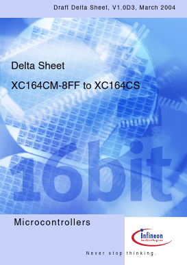 XC164CM-8F Datasheet PDF Infineon Technologies