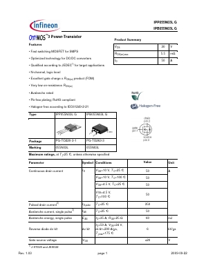 IPB055N03LG Datasheet PDF Infineon Technologies