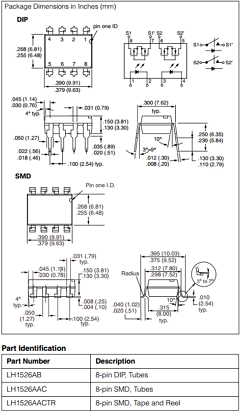 LH1526AAC Datasheet PDF Infineon Technologies