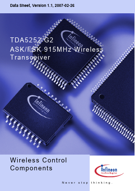 TDA5252G2 Datasheet PDF Infineon Technologies