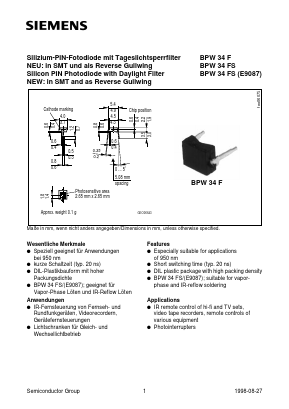 Q62702-P1604 Datasheet PDF Infineon Technologies