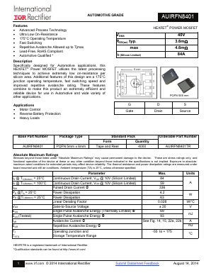 AUIRFN8401TR Datasheet PDF Infineon Technologies