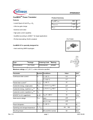 SP000082281 Datasheet PDF Infineon Technologies