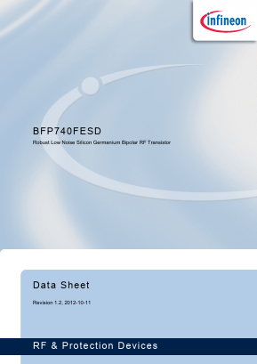 BFP740FESD Datasheet PDF Infineon Technologies