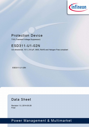 ESD311-U1-02N Datasheet PDF Infineon Technologies