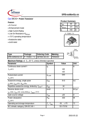 P2N0403 Datasheet PDF Infineon Technologies