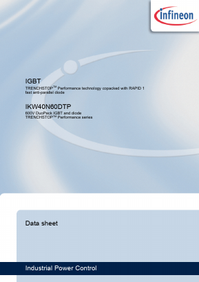 IKW40N60DTP Datasheet PDF Infineon Technologies
